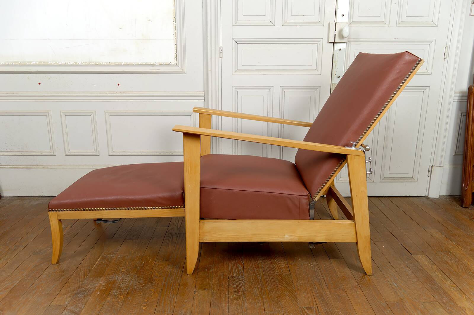 System armchair, Morris Art Deco chaise longue, France c. 1940