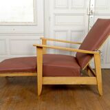 System armchair, Morris Art Deco chaise longue, France c. 1940