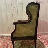 Bergère - Louis XVI style armchair in cane