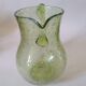 Pitcher and glasses in bubbled blown glass dlg Biot