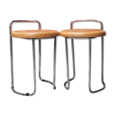 Paire de tabourets style scandinave