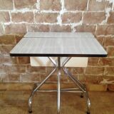 Vintage shapeica folding table and chrome feet 60/70