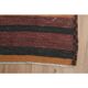 Vintage Turkish Striped Orange Purple Runner Rug 107x233