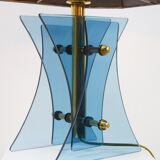 Italian lamp, glass base, 60s