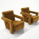 Utrecht 637 Lounge Chairs by Gerrit Rietveld for Cassina, 1990s, Set of 2