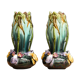 Pair of slurry vases, art nouveau