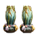 Pair of slurry vases, art nouveau