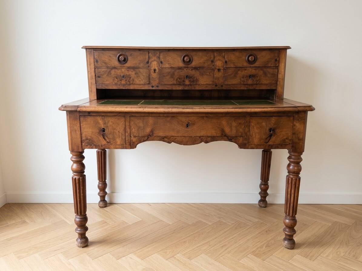 Louis Philippe graduated desk in walnut