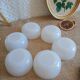 6 ramequins huile lessieur, blanc doré vintage