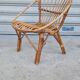 Rattan shell armchair