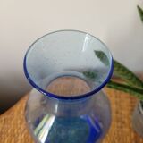 (Large) blue bubble bulb vase