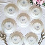 Antique earthenware soup plates