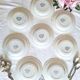 Antique earthenware soup plates