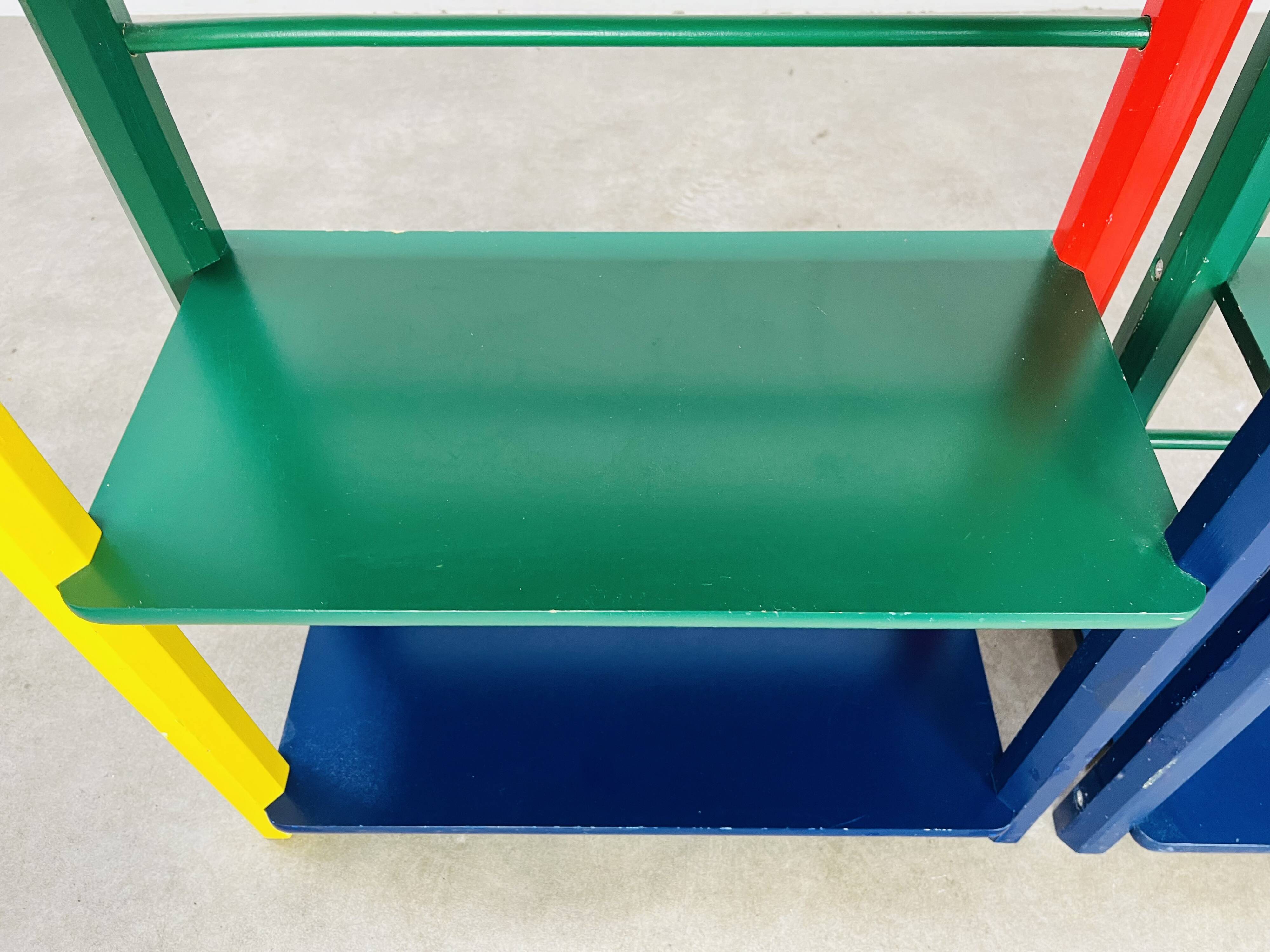 Pair of Pierre Sala pencil shelves for children