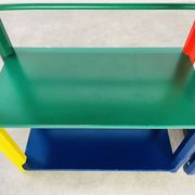 Pair of pencil-style shelves by Pierre Sala for children.