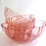 Saladier & 4 rosaline bowls
