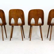 Wooden chairs by Oswald Haerdtl for Ton, 1950