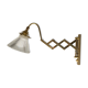 Old vintage brass accordion lamp