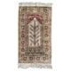 Tapis Kayseri turc vintage en soie et coton 106x61 cm
