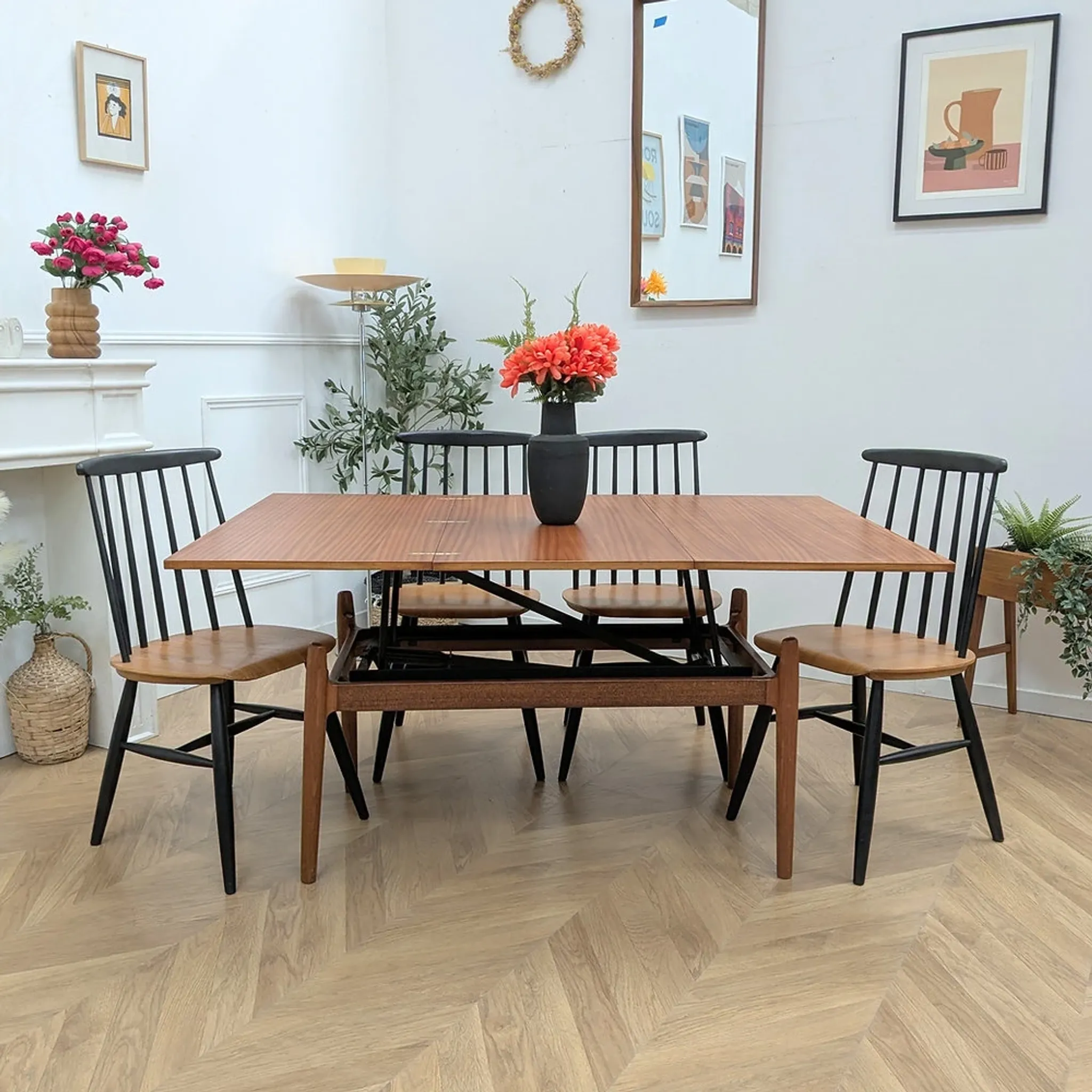 Table 2-en-1 Révélation Ducrot Années 50 modulable