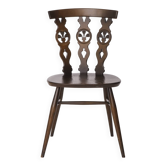 Chaise Ercol vintage modèle 375 – Angleterre années 1960 – Bois d'orme – Étiquette d'origine