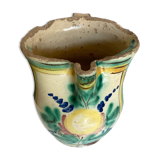 Vase pitcher 18th Italian glazed earth of Vietri Amalfi