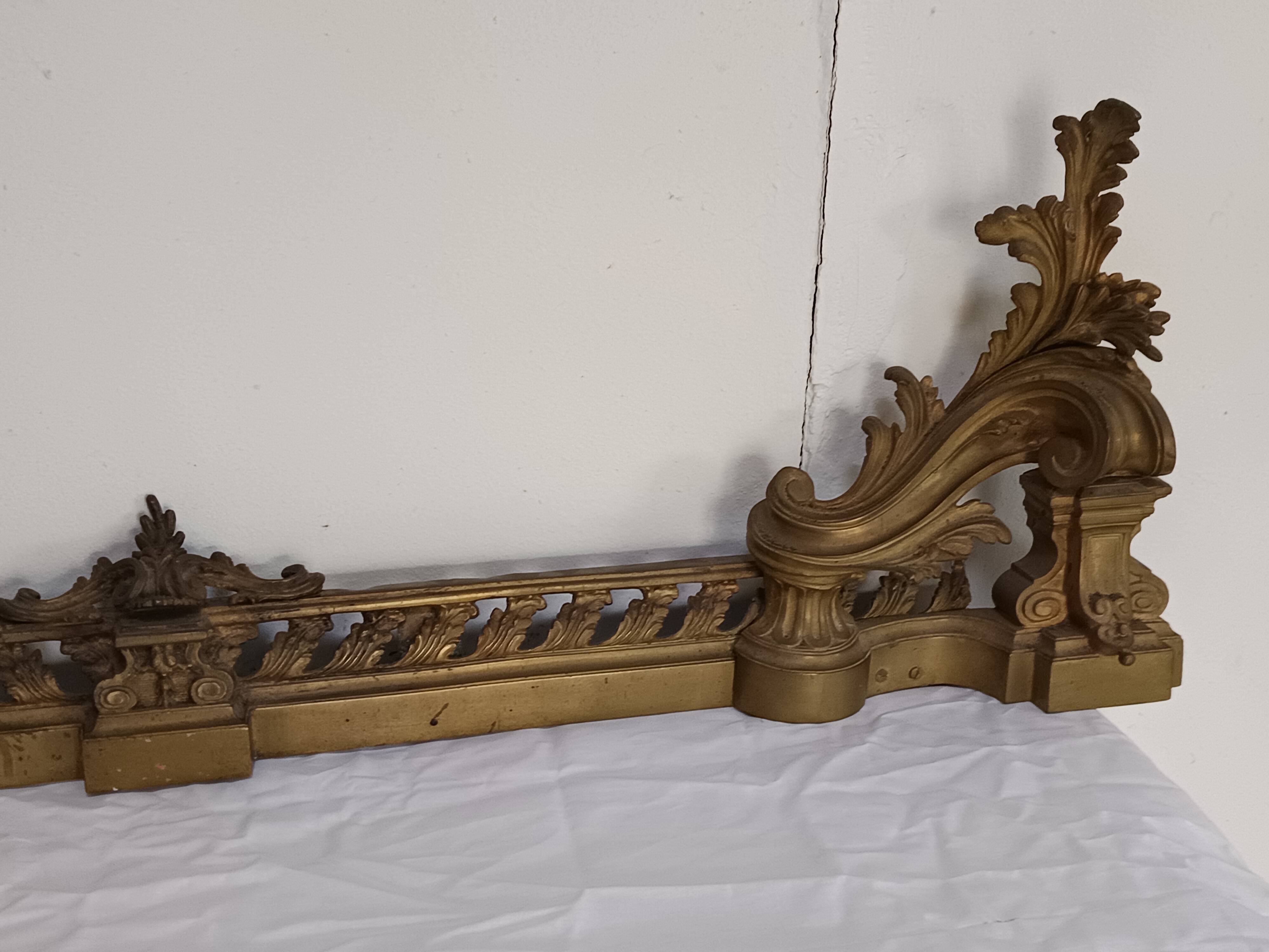 bronze fireplace bar
