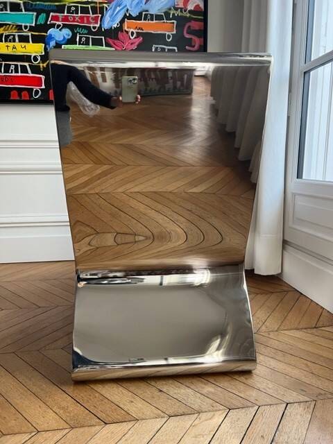 Fauteuil inox X Megaron Studio