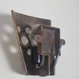 Set of Brutalist wall lamps in bronze, 1960s