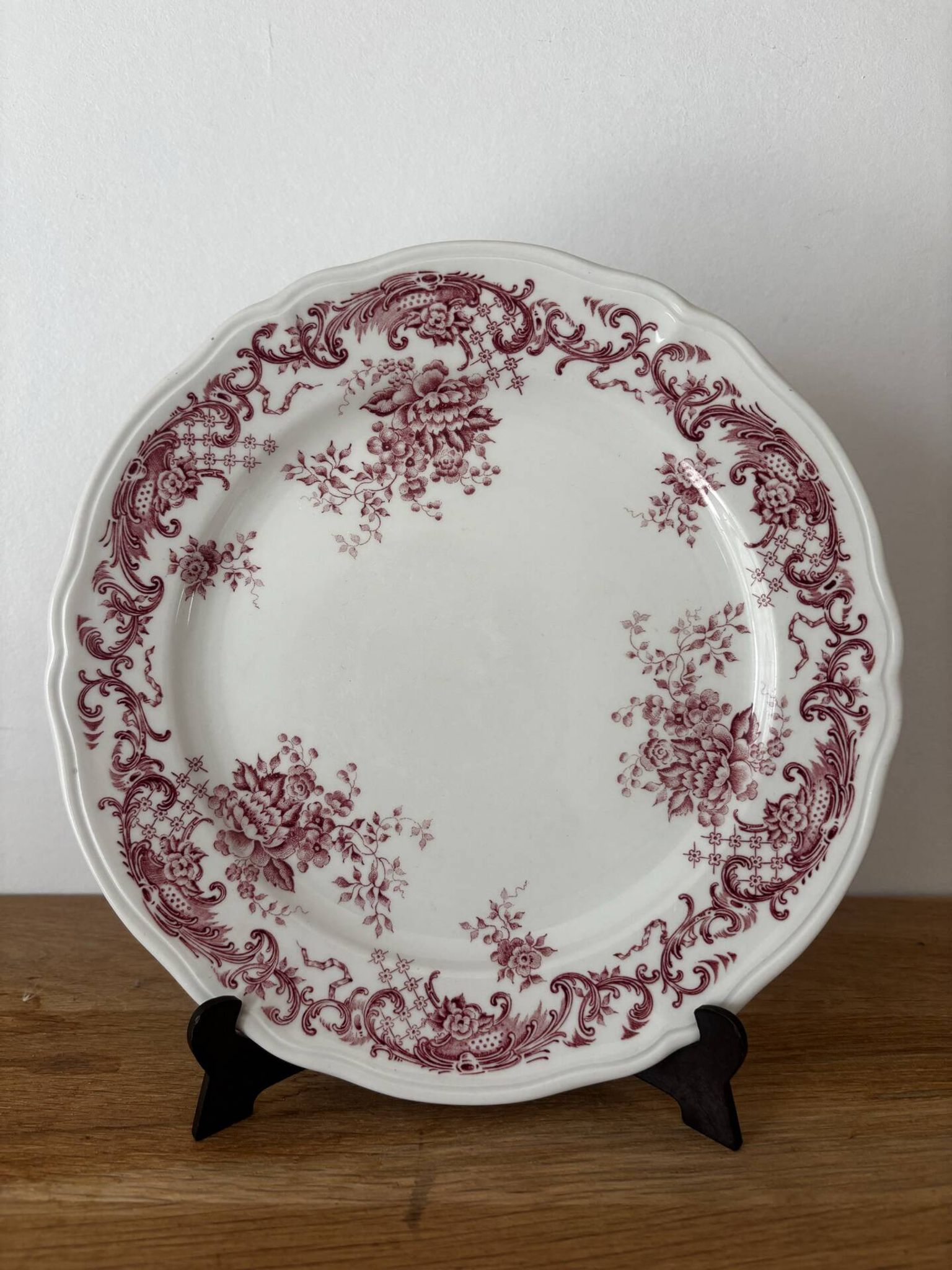 Ensemble de 3 assiettes plates et une à dessert villeroy et boch
