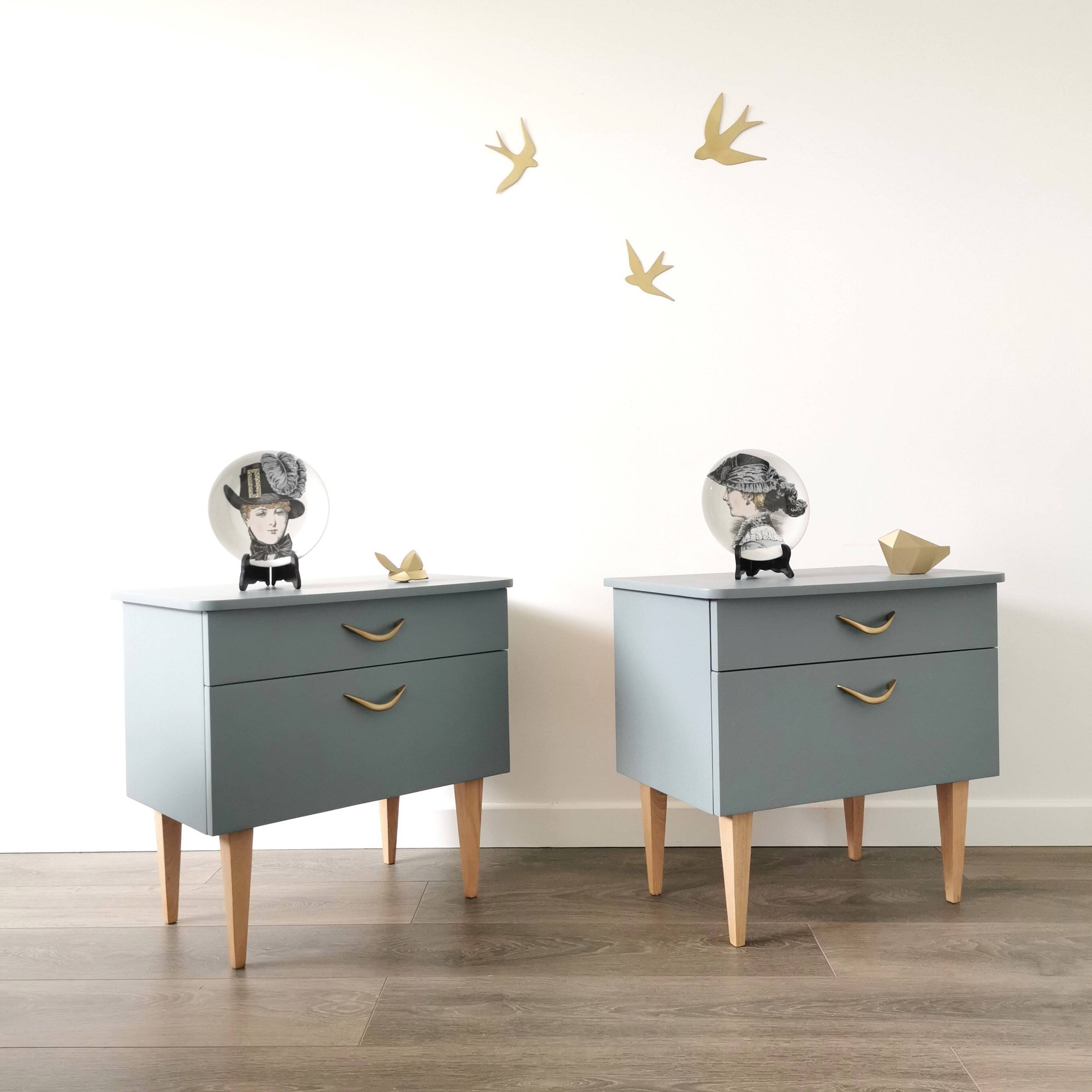 Pair of vintage bedside tables