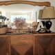 Large oak mirror 1950