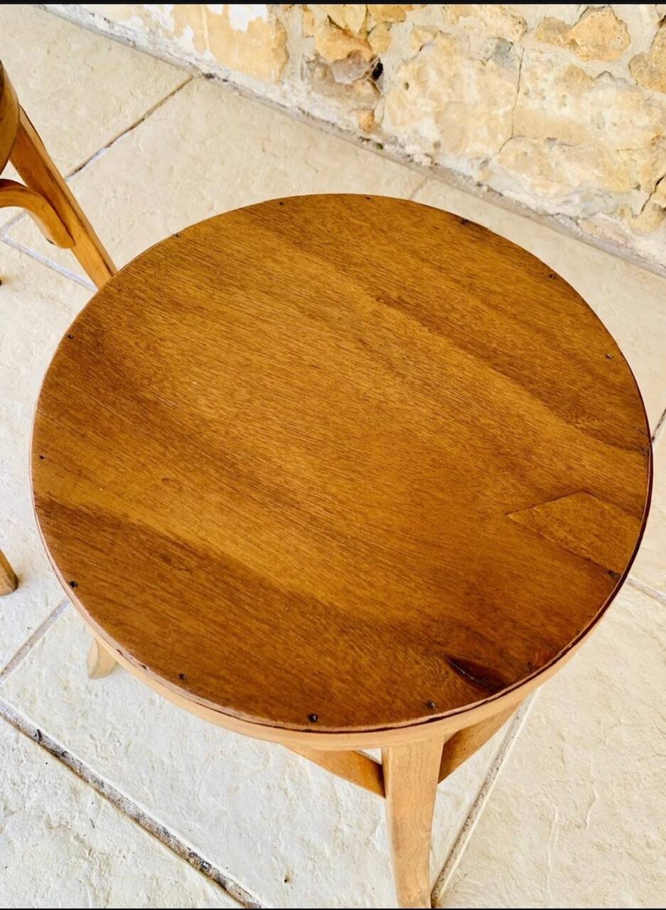 Pair of Vintage Baumann Stools, Model 92, Circa 50s/60s