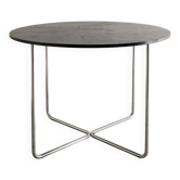 Black Mid Century Bauhaus Wooden Chrome "B21" Table by Marcel Breuer, 1930s