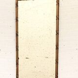 Miroir de style Louis XVI en bois et stuc doré XIX siècle Trumeau de cheminée