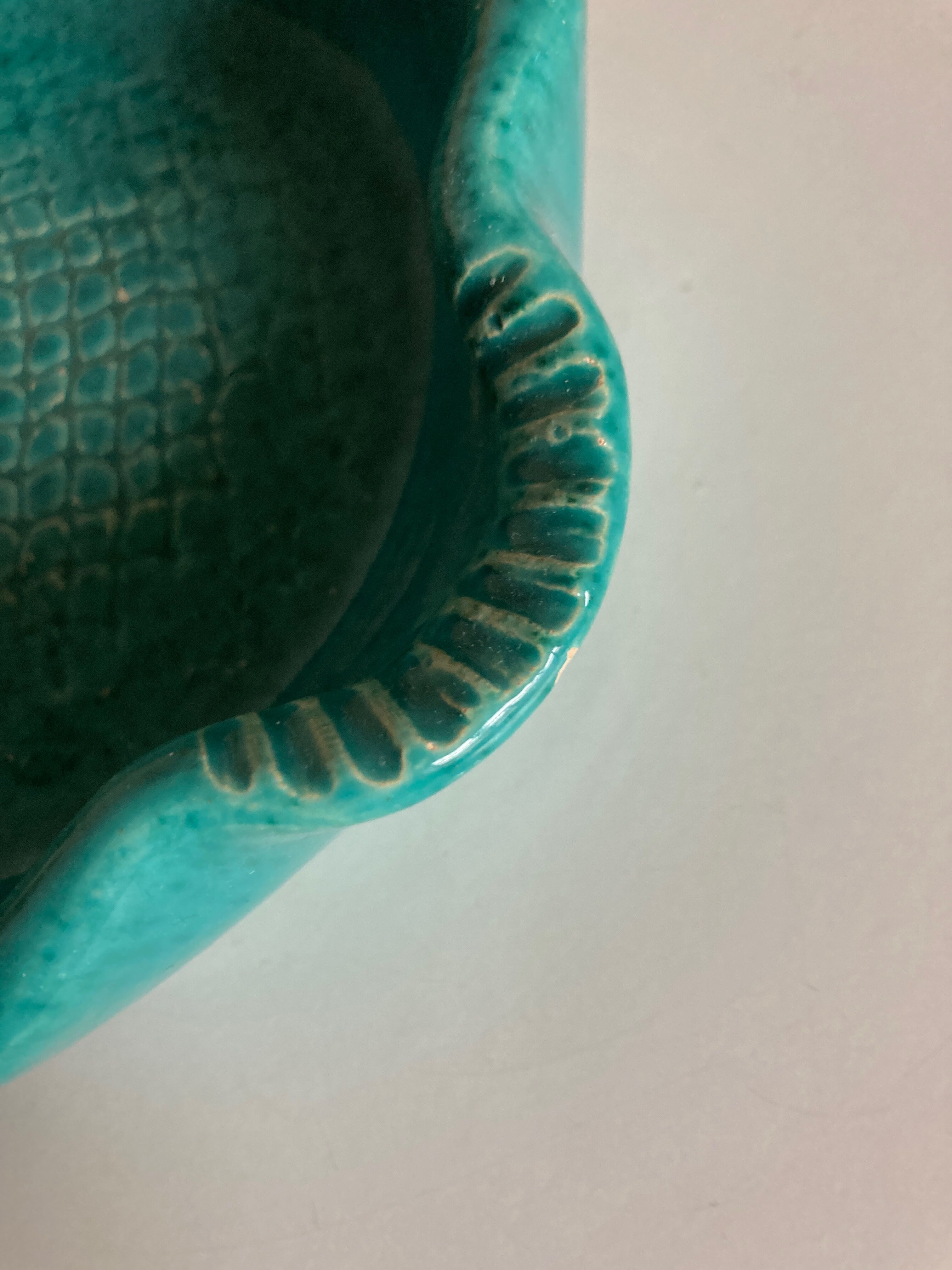 Empty ceramic fish pocket Vallauris 1960