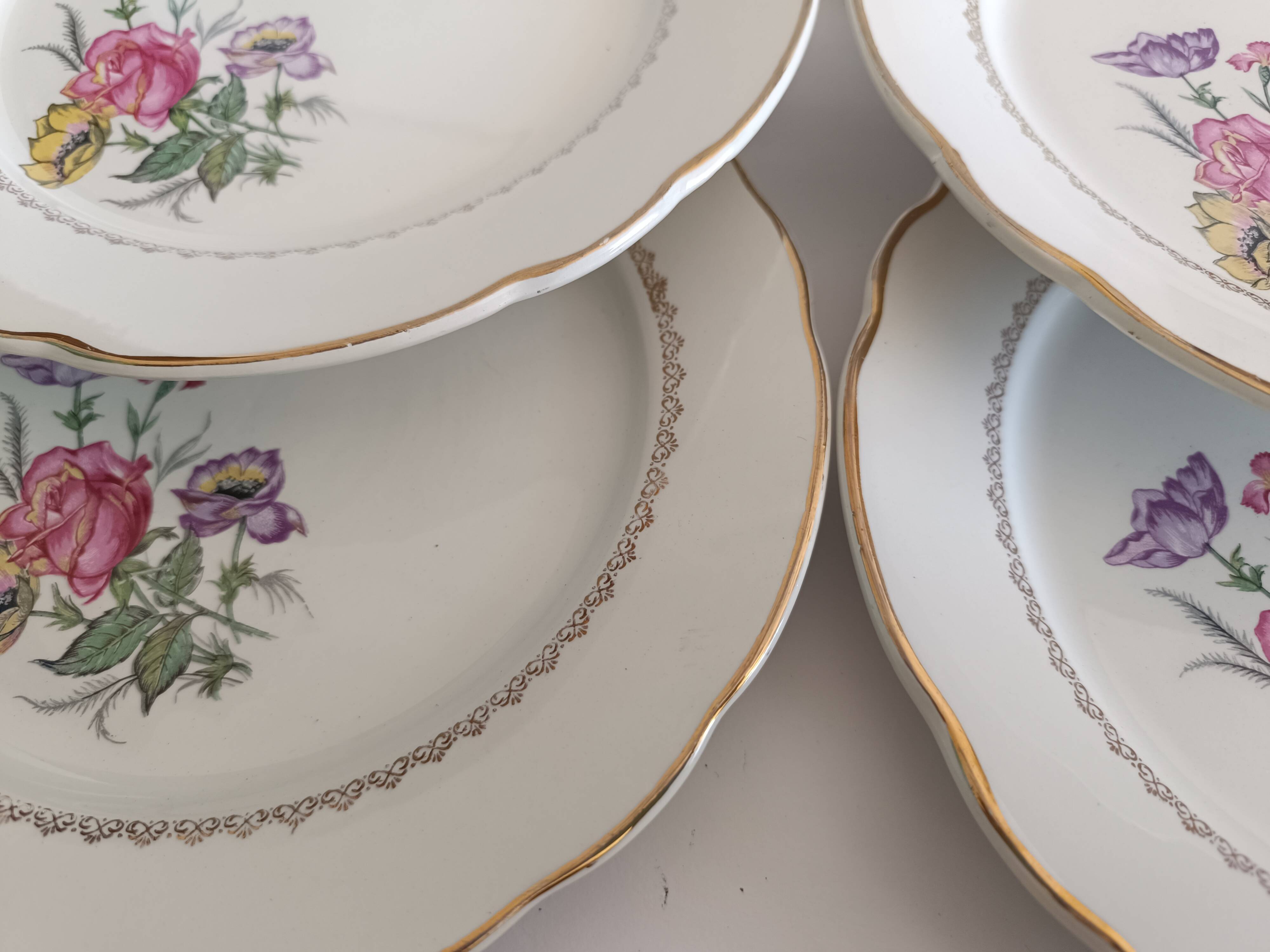 Assiettes plates Digoin & Sarreguemines