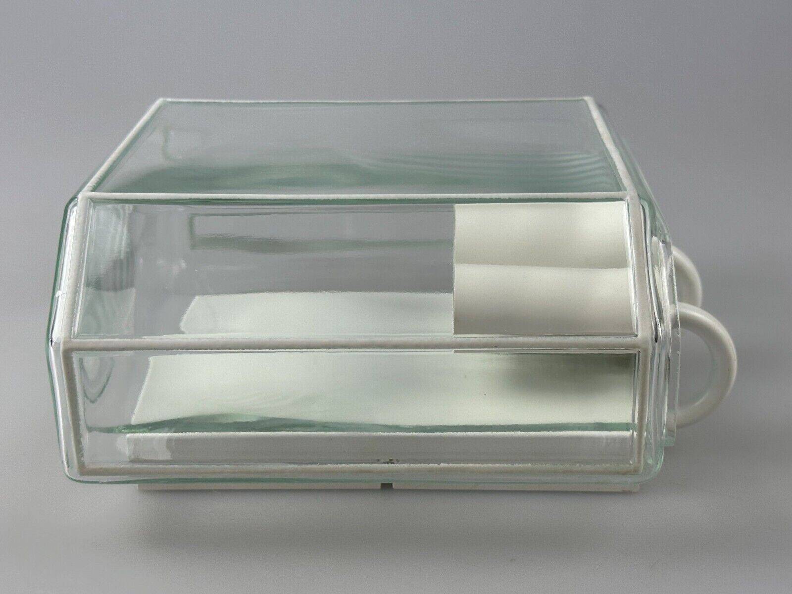 60s 70s wall lamp Glashütte Limburg Germany Glass & Metal Age Design