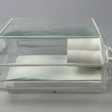 60s 70s wall lamp Glashütte Limburg Germany Glass & Metal Age Design