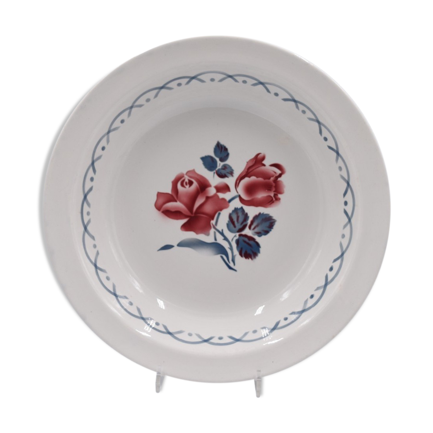 Round hollow dish décor Cannes by Digoin Sarreguemines