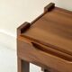 Side table, bedside table in elm wood, Maison Regain 1960