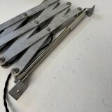 Old large industrial accordion wall lamp