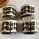 Set of 4 cups of rambouillet 1960 lunches from Boch Belgium