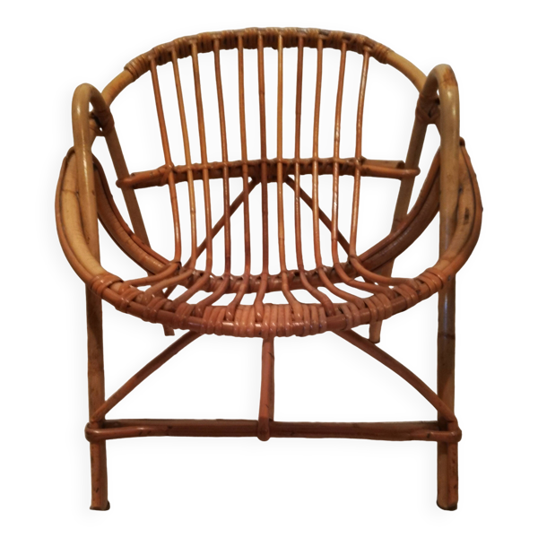 Fauteuil enfant en rotin