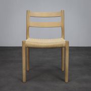 Set of 6 model 84 dining chairs by Niels Otto Møller, 1970s
