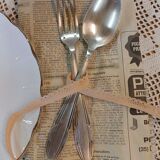 Set of 10 antique silver-plated cutlery