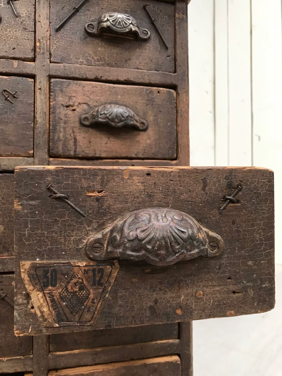 Wooden craft furniture with 10 drawers