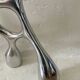 Vintage aluminium cast iron candlestick