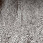 Dessus de lit en coton blanc  tissé , lit 1 place