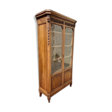Louis XVI-style walnut library showcase